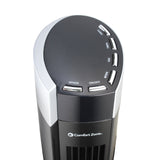 Comfort Zone 42" 3-Speed Oscillating Tower Fan with Remote in Black