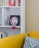 Comfort Zone 4" 1-Speed Desk Clip USB/Battery Fan in Pink