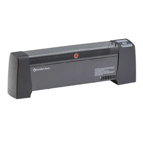 Comfort Zone Convection Baseboard Heater in Black