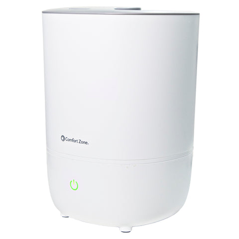 Comfort Zone Indoor 3.5L Top Fill Ultrasonic Mister Humidifier in White