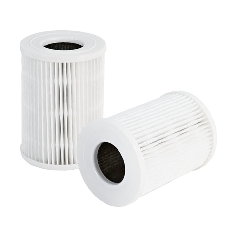 Comfort Zone 2-Pack CZAPC Series True HEPA Air Purifier Replacement Filters in White