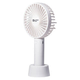 Comfort Zone 4" 3-Speed Rechargeable Wand Fan in White