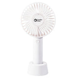 Comfort Zone 4" 3-Speed Rechargeable Wand Fan in White