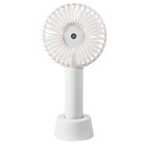 Comfort Zone 4" 3-Speed Rechargeable Wand Fan in White