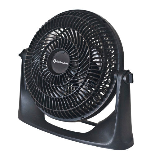 Comfort Zone 9" 3-Speed Powr Curve Table Fan