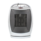 Oscillating Portable Ceramic Space Heater, Silver