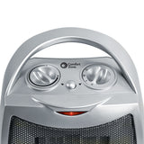 Oscillating Portable Ceramic Space Heater, Silver