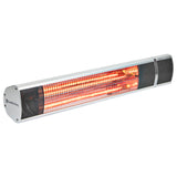 Comfort Zone Outdoor/Indoor Electric Patio Heater with Remote Control in Grey
