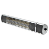 Comfort Zone Outdoor/Indoor Electric Patio Heater with Remote Control in Grey