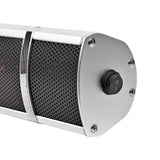 Comfort Zone Outdoor/Indoor Electric Patio Heater with Remote Control in Grey
