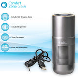Comfort Zone Mini Air Purifier in Black
