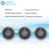Comfort Zone Mini Air Purifier in Black
