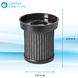 Comfort Zone Replacement Air Purifier Filter in Black