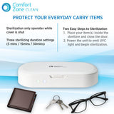 Comfort Zone Portable UV Light Sterilizer Box in White