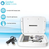 Comfort Zone Large UV Light Sterilizer Box in White