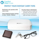 Comfort Zone Large UV Light Sterilizer Box in White