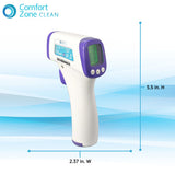 Comfort Zone Non Contact Digital Forehead Thermometer in White