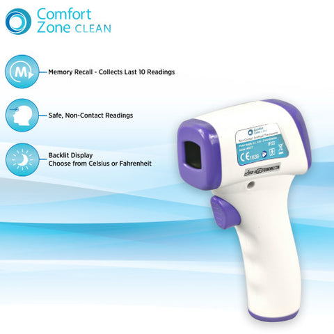 Wall-Mounted Infrared Forehead Thermometer, Non-Contact Digital Thermometer  with Fever Alarm LCD Display