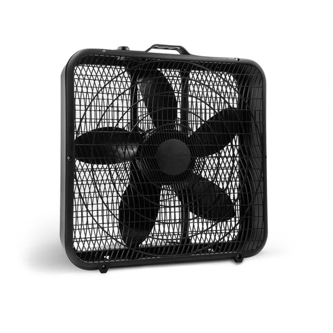 Comfort Zone 20" 3-Speed Box Fan in Black