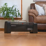 Comfort Zone Convection Baseboard Heater in Black