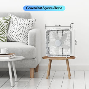Comfort Zone 20" 3-Speed Box Fan